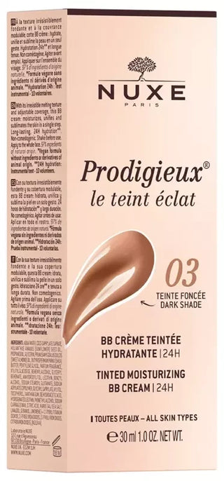 Nuxe BB crème Teintée Hydratante Toutes Peaux 30 ml - Teinte : 03 Teinte Foncée