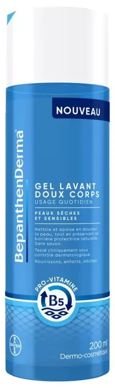 Bepanthen Derma Gel Lavant Doux Corps 200 ml