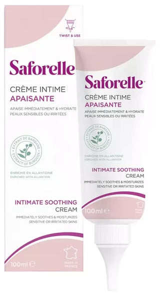 Saforelle Crème Apaisante Intime Peaux Sensibles et Irritées 100 ml