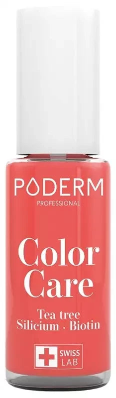 Poderm Color Care Vernis Soin Tea Trea 8 ml - Couleur : 273 : Rose Corail