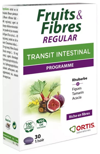 Ortis Fruits&fibres Regular 30 Comprimés
