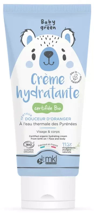 Mkl Green Nature Baby Green Crème Hydratante Visage & Corps Bio 100 ml