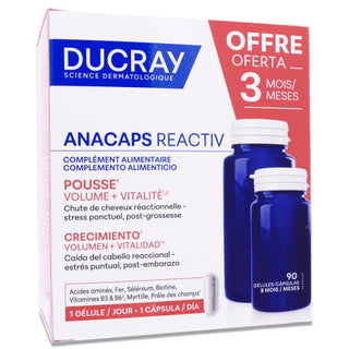 Ducray – Anacaps Reactiv – Chute Réactionnelle x90