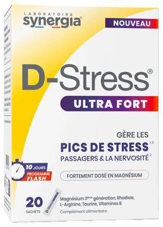 Synergia D-Stress Ultra Fort - Pics de Stress - 20 Sachets