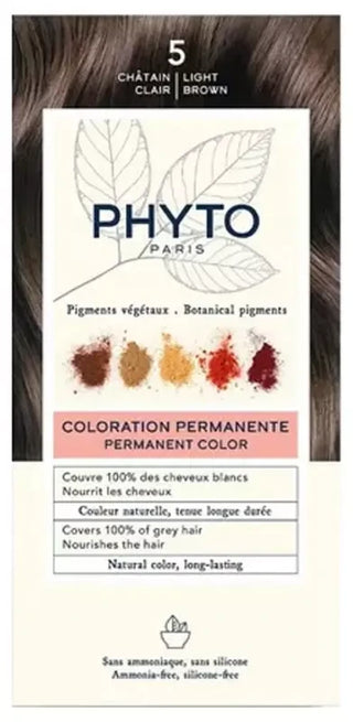 Phyto Couleur Coloration Permanente - Pigments Végétaux - Coloration : 5 Châtain Clair
