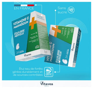 Vitavea Vitamine C + Magnesium 24 comprimés à croquer