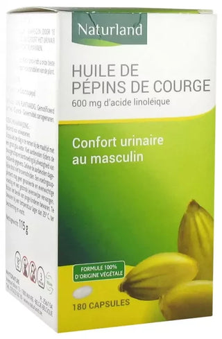 Naturland Huile de Pépins de Courge 180 Capsules