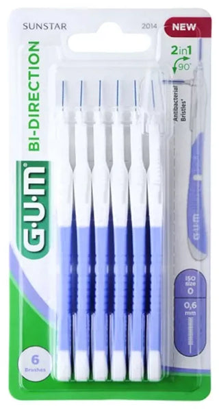 Gum Brossettes Proxabrush Bidirection Ultra-Micro - Modèle : 2014 : 0,6 mm