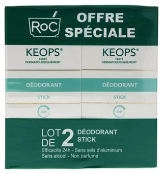 RoC Keops Déodorant Stick 24H 2 x 40 ml