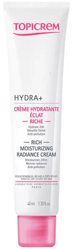 Topicrem Hydra+ Crème Hydratante Éclat Riche