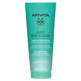 Apivita Just Bee Clear Gel Nettoyant Purifiant 200ml