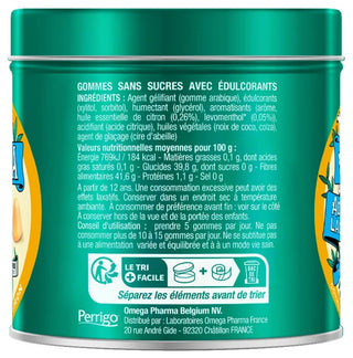 Valda Gommes Sans Sucres Goût Miel Citron 140 g