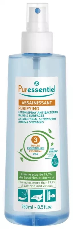 Puressentiel Lotion Spray Antibactérien Mains & Surfaces - 250 ml