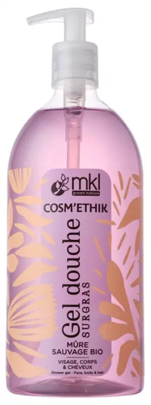 MKL Green Nature Cosm'Ethik Gel Douche Mûre Sauvage Bio 1 L