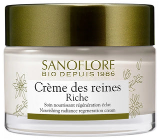 Sanoflore Reines Crème Des Riche Soin Nourrissant Régénération Éclat Certifié Bio 50 ml