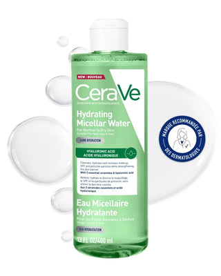 CeraVe Eau Micellaire Hydratante Nettoyant & Démaquillant Visage (400 ml)