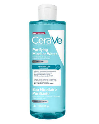 CeraVe Eau Micellaire Purifiante Nettoyant & Démaquillant Visage (400 ml)