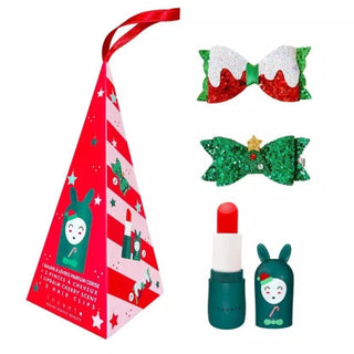 INUWET COFFRET BAUME A LEVRES CERISE + 2 BARRETTES