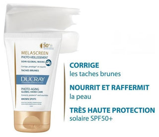 Ducray Melascreen Photo-Vieillissement - Soin Global Mains Spf50+ Anti-Taches 50 ml