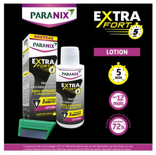 Paranix Extra Fort 5 Min Lotion + Peigne 100 ml