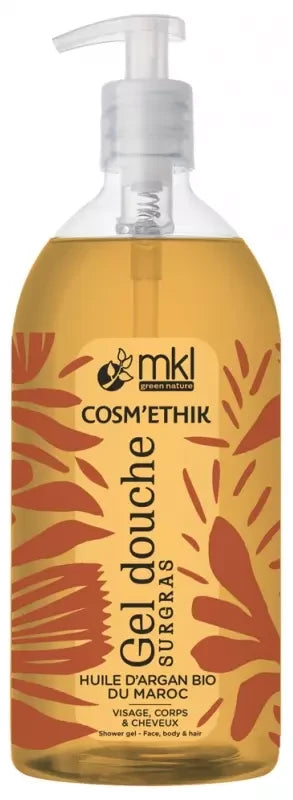 Mkl Green Nature Ethik Gel Douche Argan Bio du Maroc 1 Litre