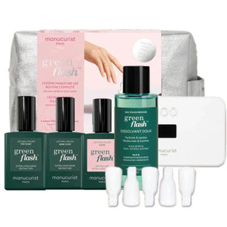 MANUCURIST TROUSSE GREEN FLASH KIT MANUCURE SATIN