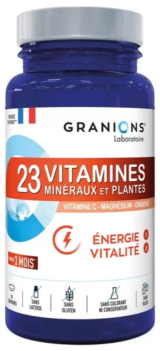 Granions ? 23 Vitamines Énergie & Vitalité 90 Comprimés