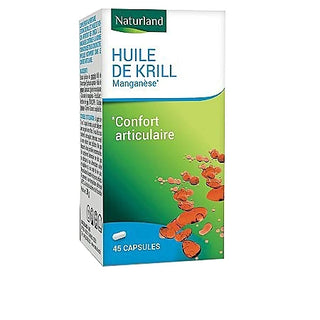 Naturland Huile de Krill Manganèse, Confort articulaire 30 capsules