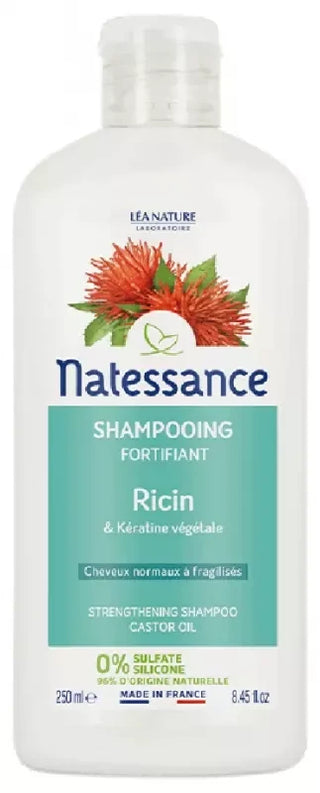 Natessance Shampoing Fortifiant Ricin & Kératine Végétale 250 ml