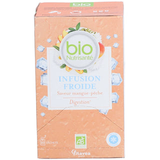 Vitavea Nutrisanté Bio Infusion Froide Saveur Mangue-Pêche Digestion