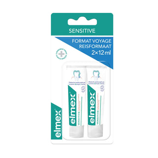 Elmex – Dentifrice Sensitive Voyage 2 x 12 ml