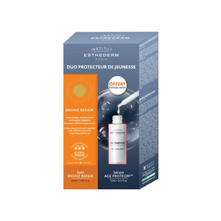 INSTITUT ESTHEDERM COFFRET - Bronz Repair Soin Hydra-Protecteur 50ml + Age Proteom Advanced Sérum 15ml Offert