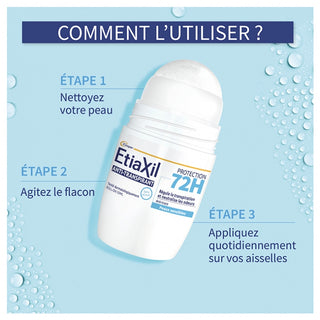 Etiaxil Déodorant Anti-Transpirant Protection 72H Roll-On 50ml – Contrôle durable de la transpiration