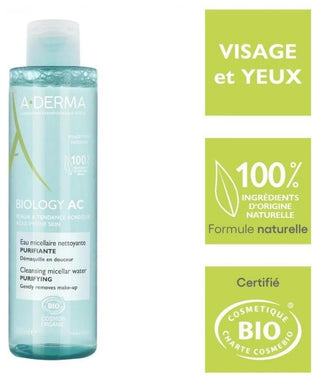 A-Derma Eau Micellaire Nettoyante Purifiante Biology Ac 200 ml