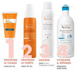 Avène Eau Thermale - Solaire - Fluide 50+ Uvb Uva Lumière Bleue Hev Peaux Sensibles Normales 50 ml