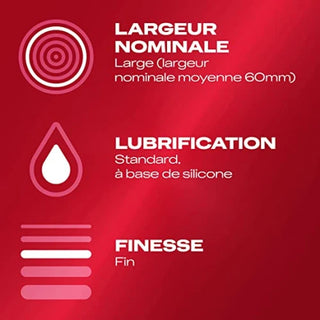 DUREX FEELING EXTRA Taille Standard - 12 Préservatifs
