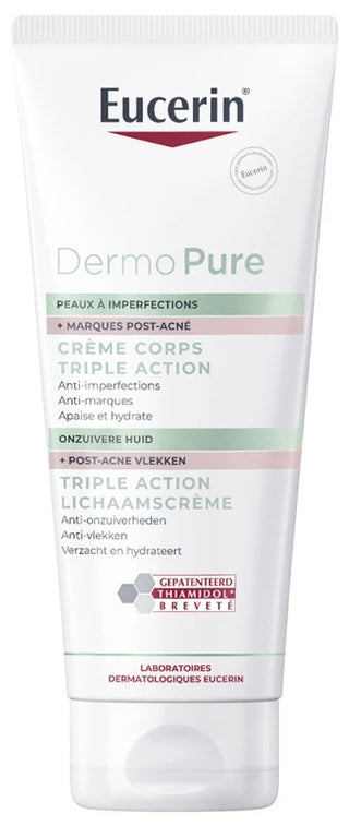 Eucerin DermoPure Crème pour le Corps Triple Action 200 ML