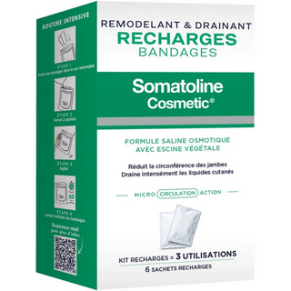 Somatoline Cosmetic Remodelant & Drainant Recharges Bandages x 6
