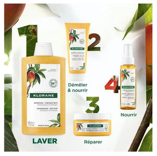 Klorane Shampoing Nutrition à la Mangue - Cheveux Secs 400 ml