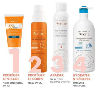 Avène Eau Thermale - Solaire - Fluide 50+ Uvb Uva Lumière Bleue Hev Peaux Sensibles Normales Sans Parfum 50 ml