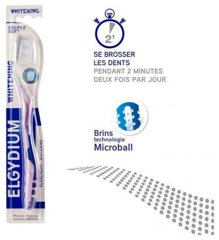 Elgydium Brosse à Dents Blancheur Souple - Couleur : Vert