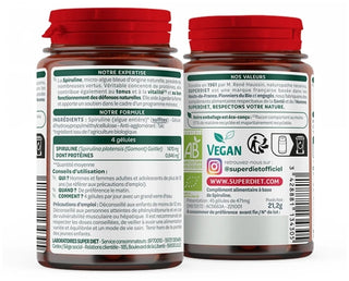 Superdiet Spiruline Bio 45 Unités