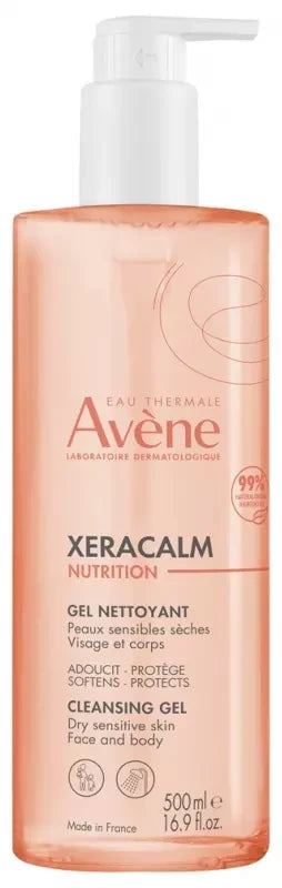 Avène XeraCalm Nutrition Gel Nettoyant Peaux Sensibles Sèches 500 ml