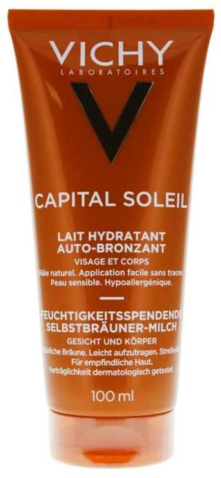 Vichy Capital Soleil Lait Autobronzant Visage Corps 100 ml