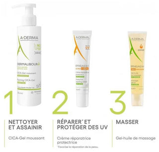 A-Derma Epithélial A.h Ultra 50+ - Crème Réparatrice Protectrice Anti-Marques 100 ml