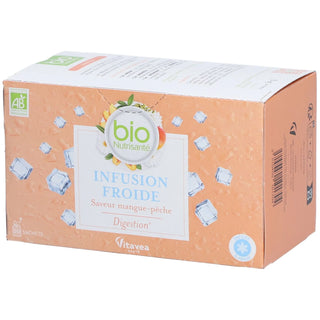 Vitavea Nutrisanté Bio Infusion Froide Saveur Mangue-Pêche Digestion