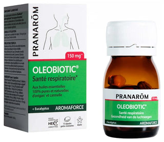 Pranarôm Aromaforce Oleobiotic Nez Gorges et Bronches 15 capsules 150mg
