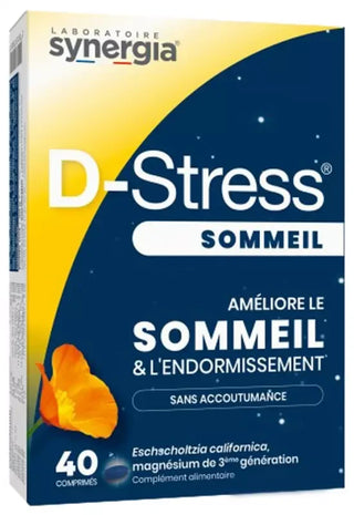 Synergia D-Stress Sommeil Endormissement 40 Comprimés