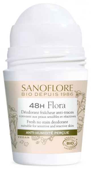 Sanoflore Déodorants Lot*2 Déodorant 48H Flora Efficacité 48H Certifié Bio 50Mlx2