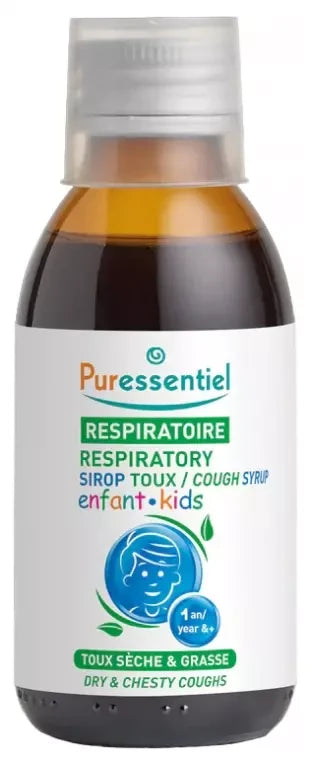 Puressentiel Respiratoire Sirop Enfant Toux Sèche et Grasse 140 ML